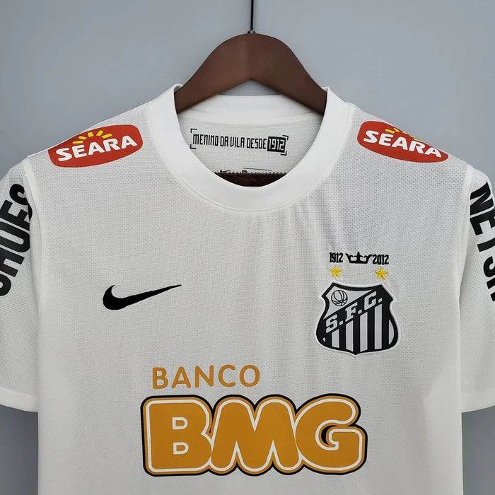 Camisa Retrô Santos I Home 2012/13 Neymar Nike Masculino Branco