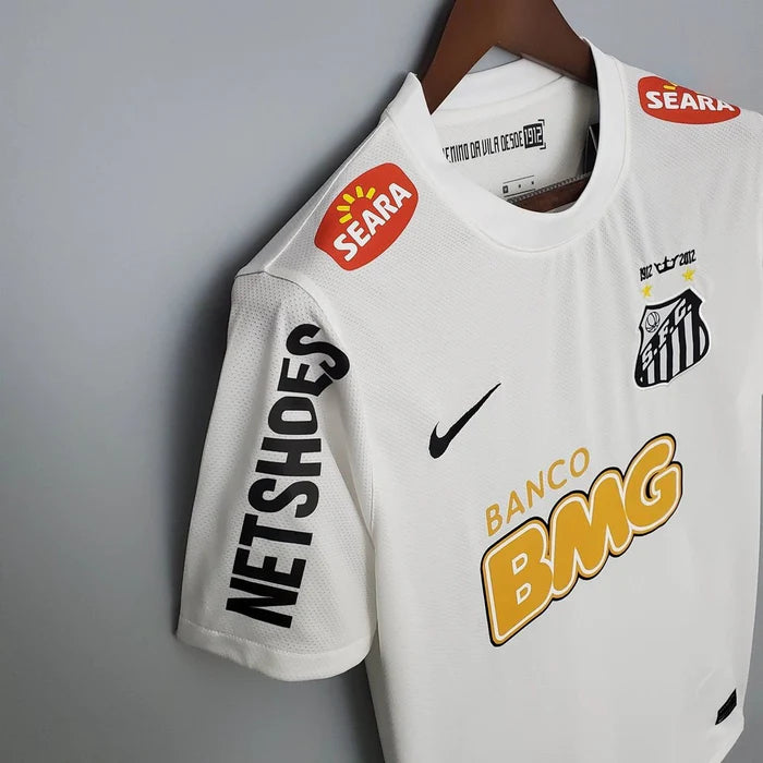 Camisa Retrô Santos I Home 2012/13 Neymar Nike Masculino Branco