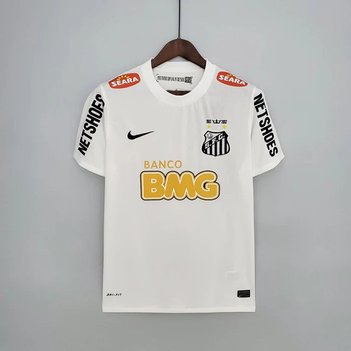 Camisa Retrô Santos I Home 2012/13 Neymar Nike Masculino Branco