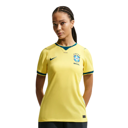 Camisa Brasil 26/27 Home Amarela Feminina