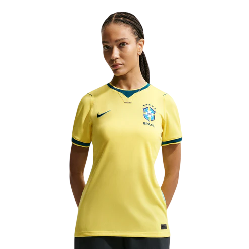 Camisa Brasil I Nike 2026/27 Feminina - Amarela