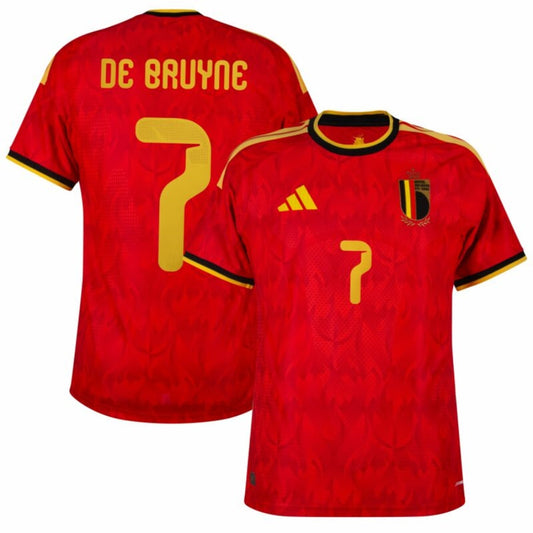 Camisa Bélgica Home Copa 2026 - #7 De Bruyne - Torcedor