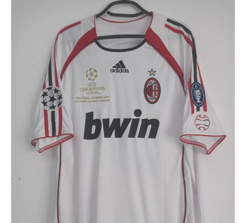 Camisa Retrô Milan II Away Adidas 2006/07 Masculino Branco