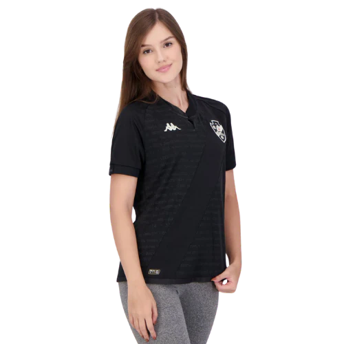 Camisa Vasco III Preta 24/25 - Kappa Feminina