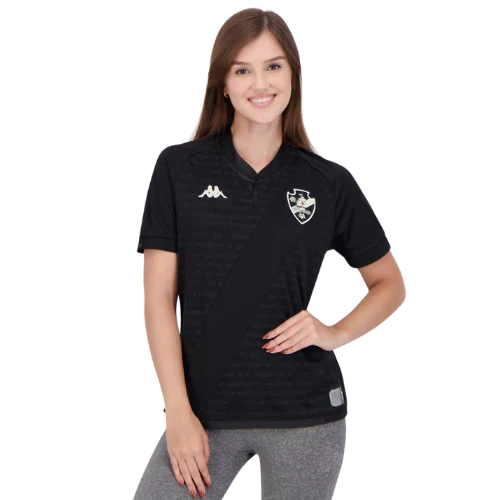 Camisa Vasco III Preta 24/25 - Kappa Feminina