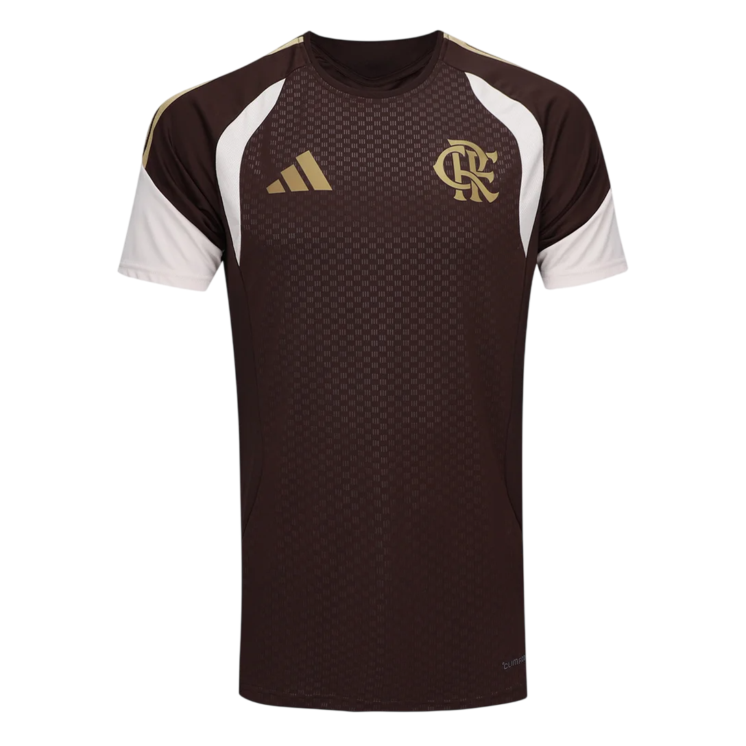 Camisa Flamengo 26/27 Treino Marrom - Adidas Versão Torcedor