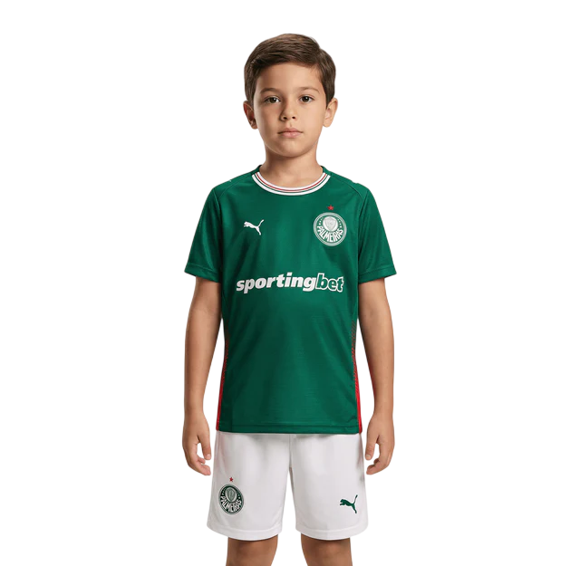Conjunto Infantil Puma Palmeiras 2026/27 I