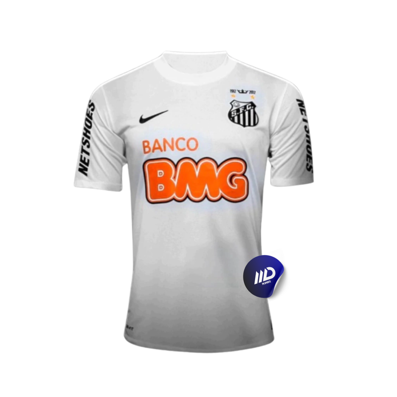 Camisa Retrô Santos I Home 2012/13 Neymar Nike Masculino Branco