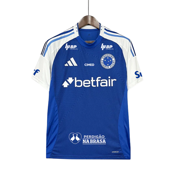 Camisa Cruzeiro Home Todos Patrocínios 25/26 - Adidas Torcedor Masculina