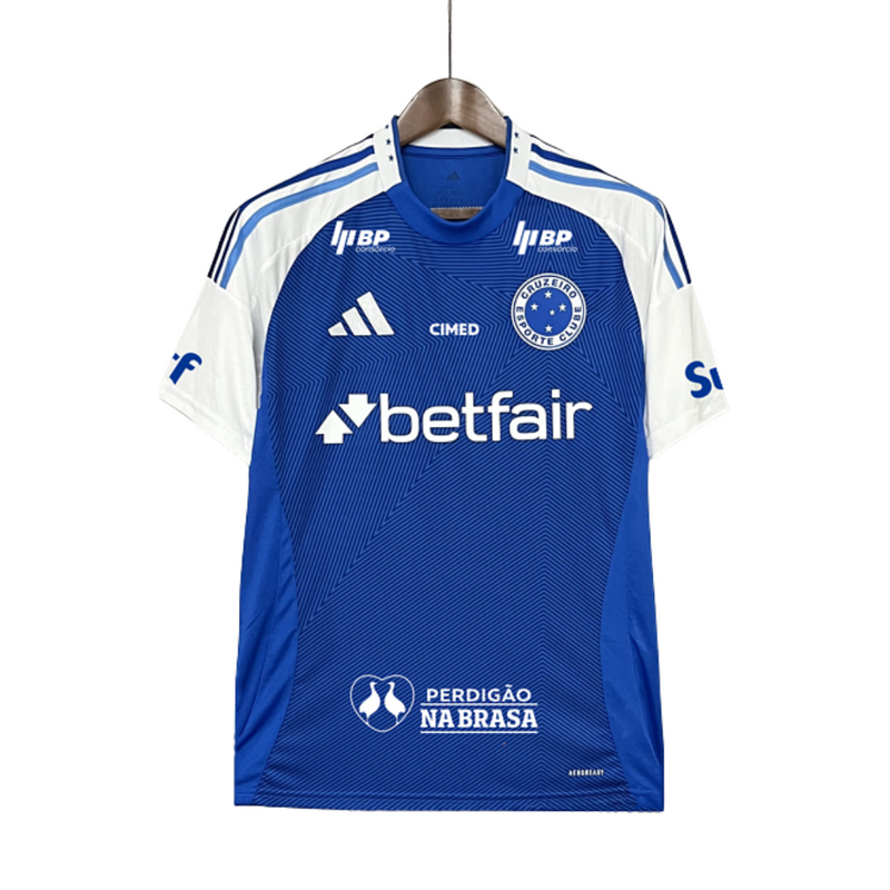 Camisa Cruzeiro Home Todos Patrocínios 25/26 - Adidas Torcedor Masculina