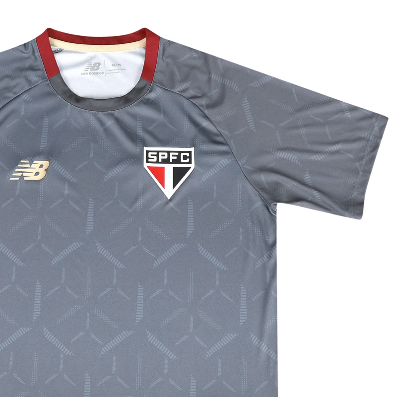 Camisa São Paulo Treino Cinza 25/26 - Adidas Torcedor Masculina Lançamento