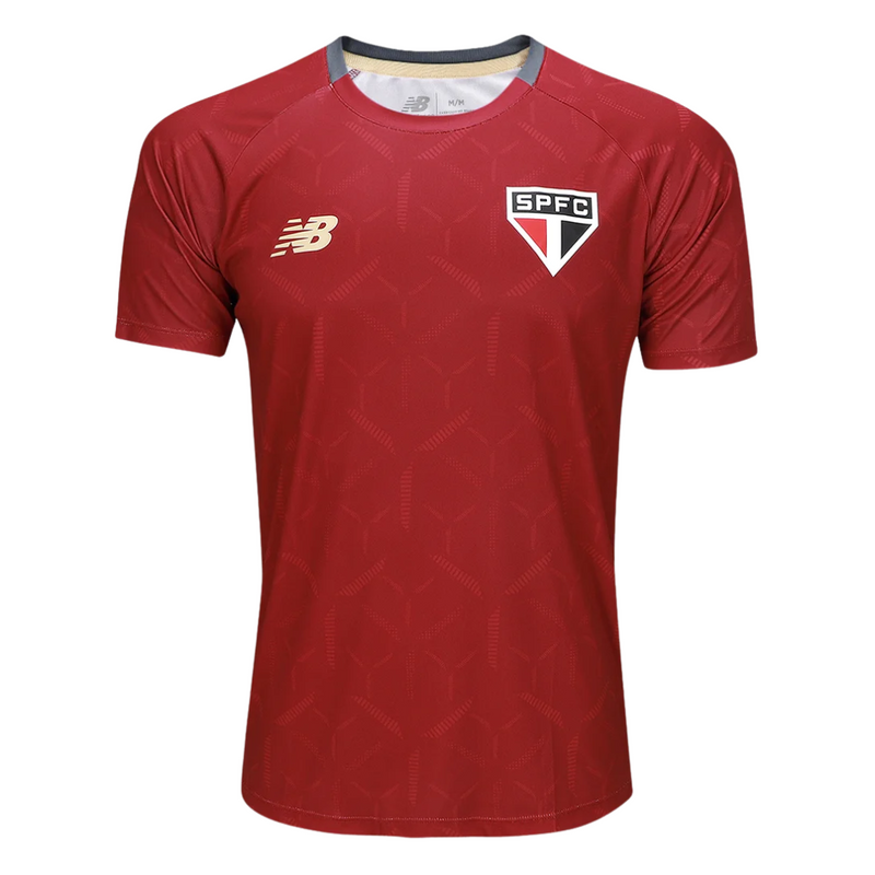 Camisa São Paulo Treino Vermelha 25/26 - Adidas Torcedor Masculina Lançamento