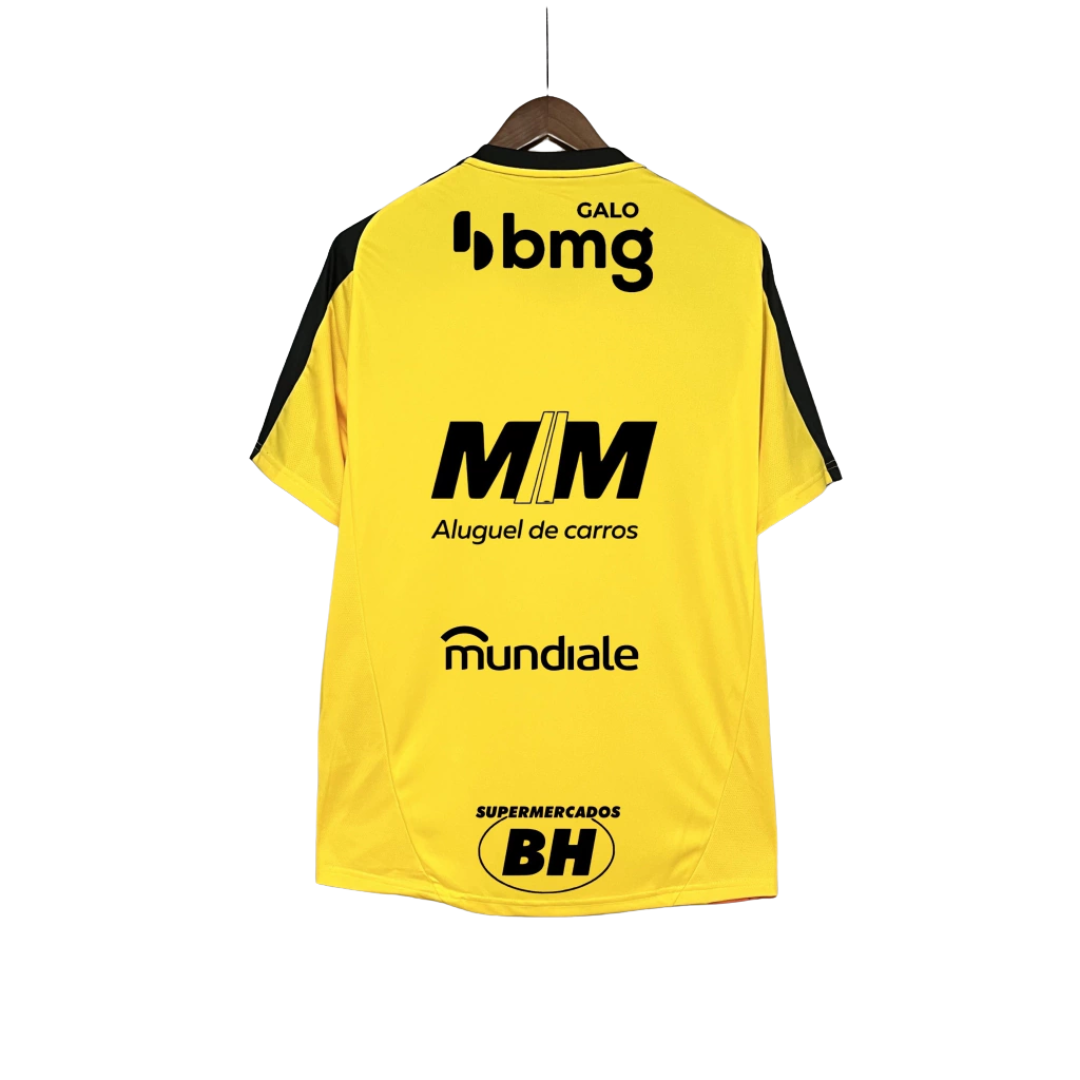 Camisa Atlético Mineiro Treino Amarela Todos Patrocínios 25/26 - Adidas Torcedor Masculina