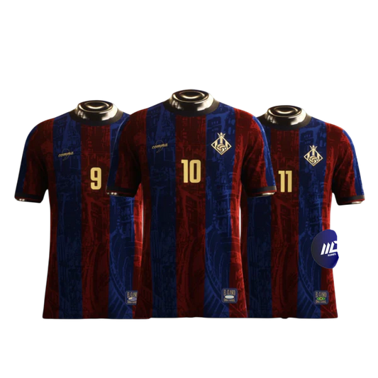 Kit 3 Camisas Barcelona Edition "MSN" 24/25 - Comma Football Masculina