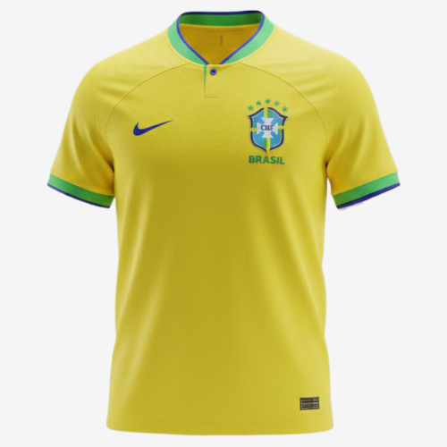 Camisa Brasil Home 22/23 - Nike Torcedor Masculina