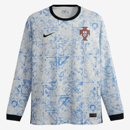 Camisa Portugal Away Manga Comprida 24/25 - Nike Versão Torcedor Masculina