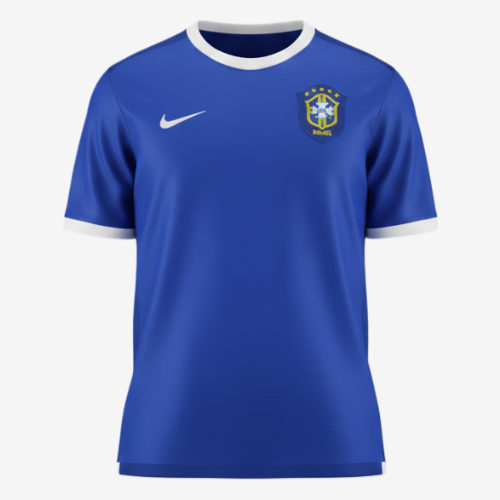 Camisa Retrô 2006 Seleção Brasileira Away Nike Masculina - Azul