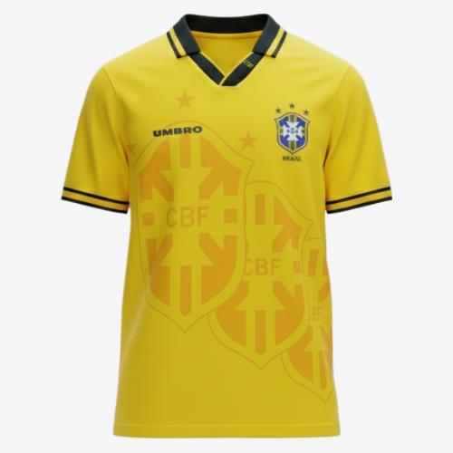 Camisa Retrô 94/95 Seleção Brasileira I Umbro Masculina - Amarela
