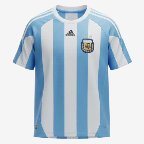 Camisa Retrô Argentina Adidas 2010/11 Azul e Branco
