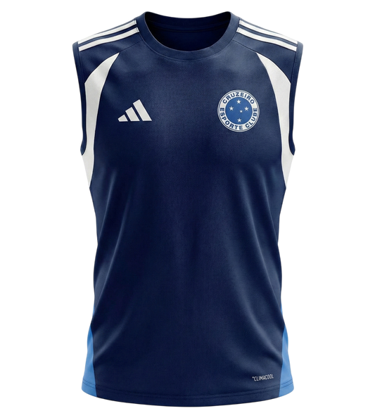 Regata Cruzeiro 26/27 Treino Azul Escuro - Adidas Versão Torcedor