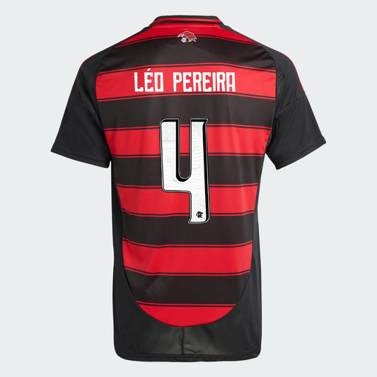 Camisa Flamengo Home 25/26 LÉO PEREIRA N° 4