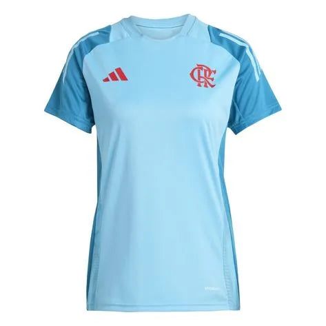 Camisa Flamengo Treino Azul Claro 25/26 - Versão Feminina