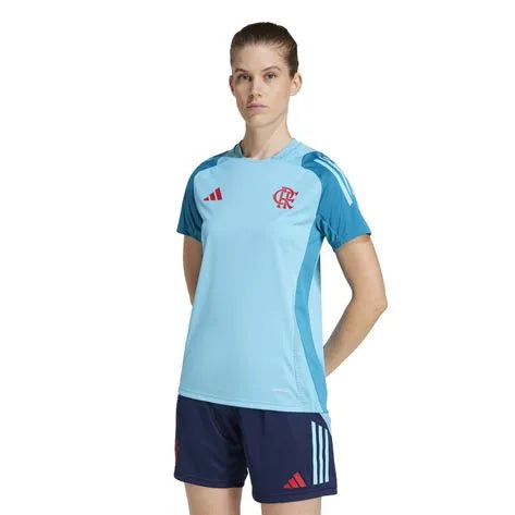Camisa Flamengo Treino Azul Claro 25/26 - Versão Feminina