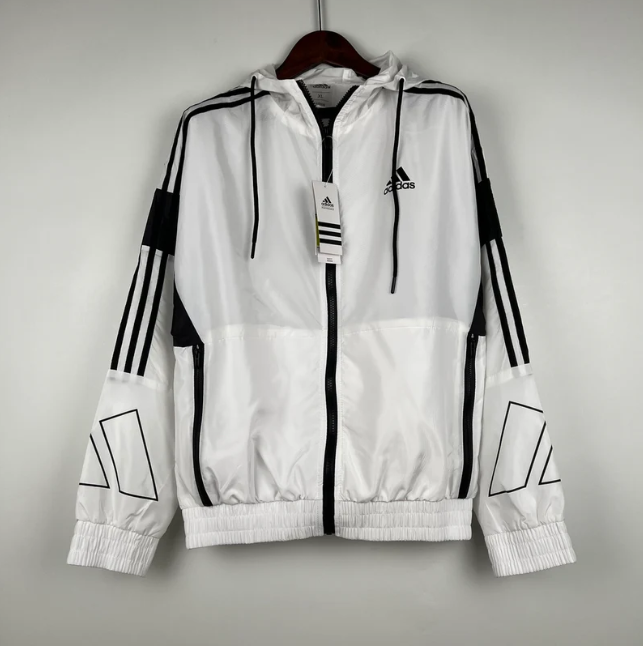 Jaqueta Corta Vento Adidas - Branco