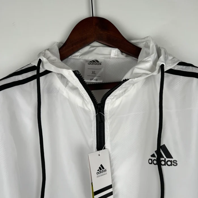 Jaqueta Corta Vento Adidas - Branco