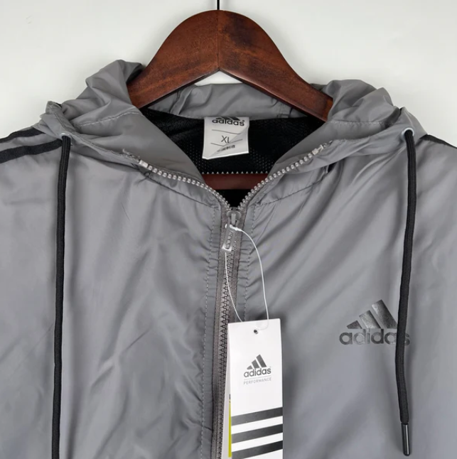 Jaqueta Corta Vento Adidas - Cinza