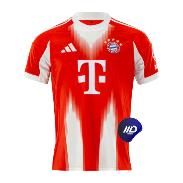Camisa Bayern de Munique Home 25/26 - Torcedor Adidas Masculino - Vermelho e Branco