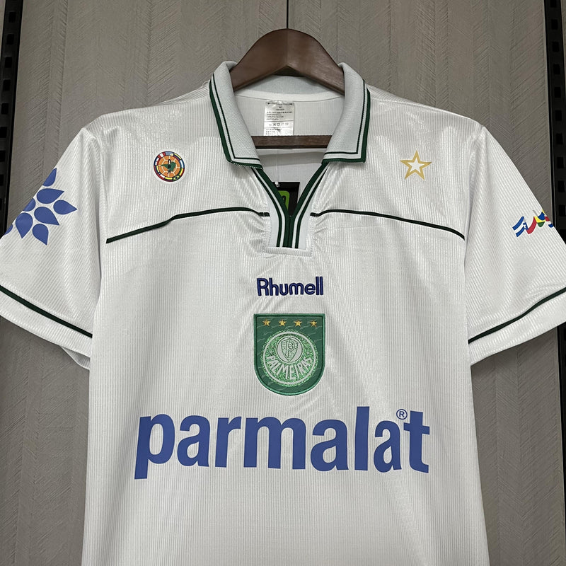 Camisa Palmeiras Fora 94/95 - Versão Retrô Branca Parmalat