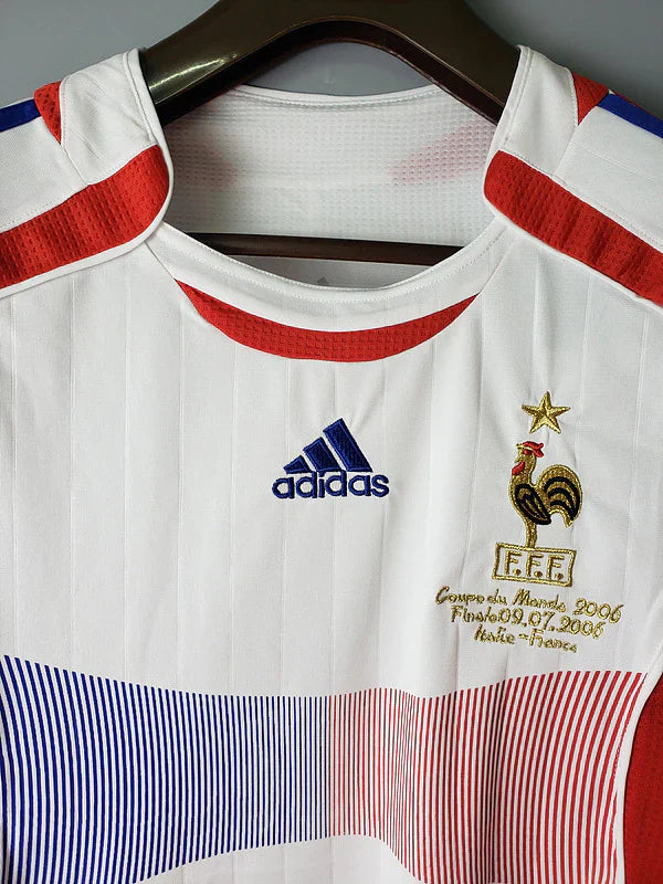 Camisa Retrô França II Away Adidas 2006/07 Masculino Branco