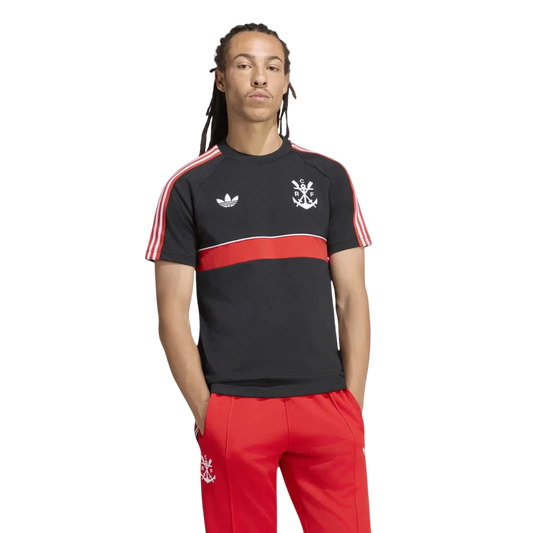 Camisa Flamengo Originals 2 Trefoil 2026/27 - Masculina Preta [PRÉ-VENDA]