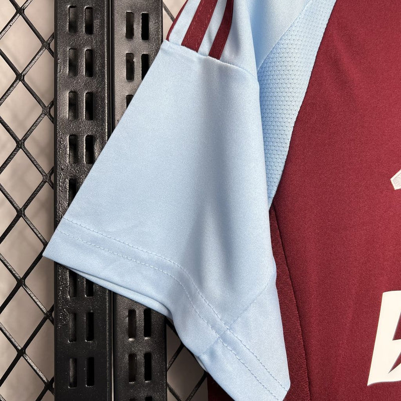 Camisa Aston Villa Home 24/25 - Adidas Torcedor Masculina Lançamento