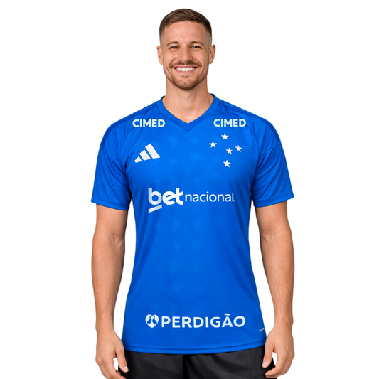 Camisa Adidas Cruzeiro 2026/27 Home Torcedor Todos os patrocínios