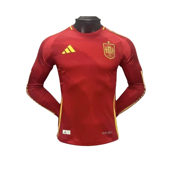 Camisa Espanha Home Manga Comprida 24/25 - Adidas Versão Jogador