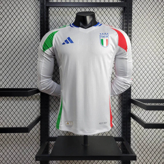 Camisa Itália Away Manga Comprida 24/25 - Adidas Versão Jogador