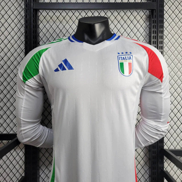 Camisa Itália Away Manga Comprida 24/25 - Adidas Versão Jogador