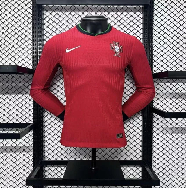 Camisa Portugal Home Manga Comprida 24/25 - Nike Versão Jogador