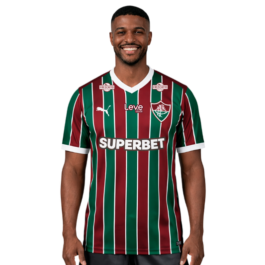 Camisa Puma Fluminense 2026/27 Home Torcedor Todos os patrocínios