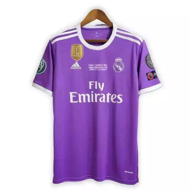 Camisa Retrô Real Madrid II Away Adidas 2016/17 Masculino Roxo