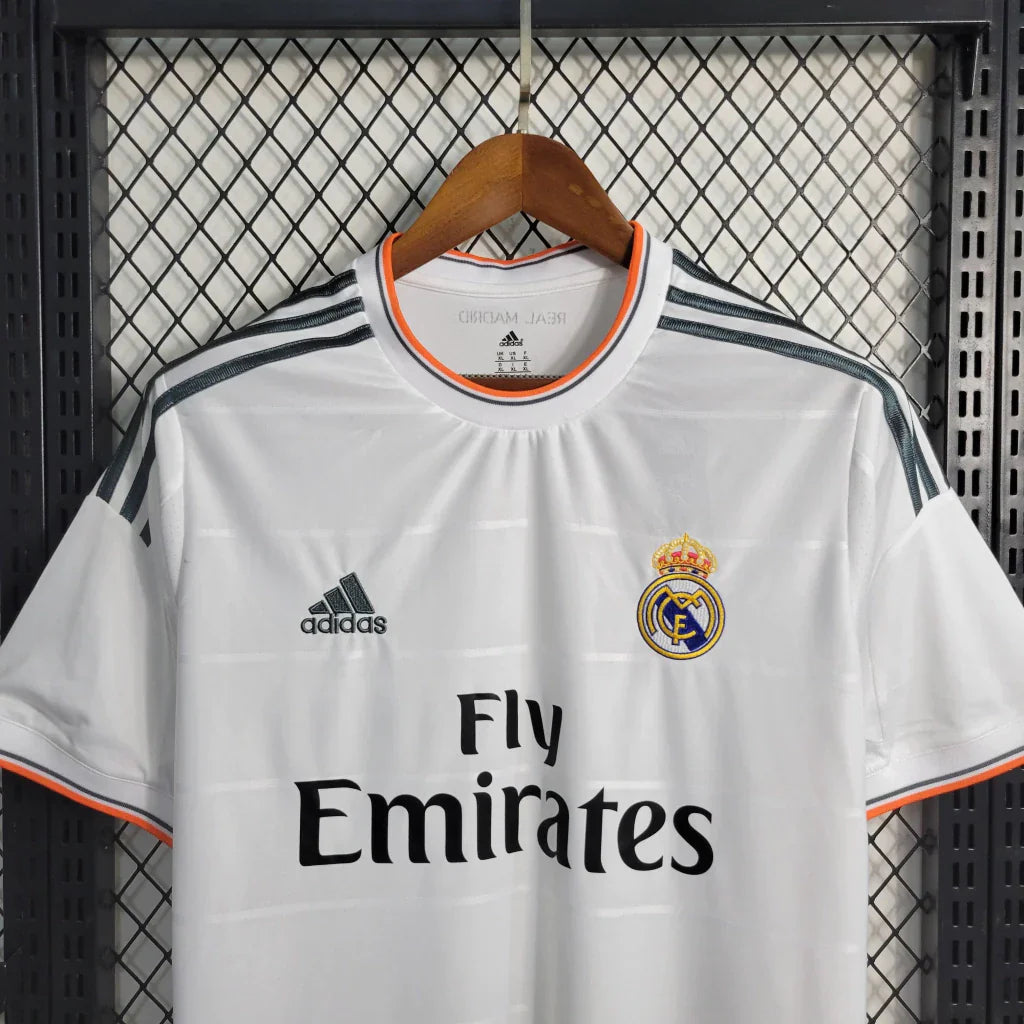 Camisa Retrô Real Madrid I Home 2013/14 Masculino Branco
