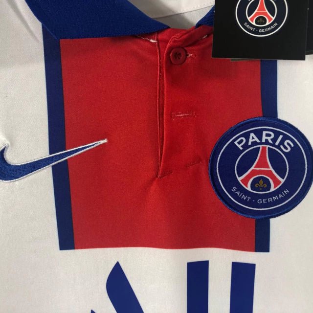 Camisa Retrô Paris Saint Germain Away 20/21 Torcedor Nike Masculina - Branco