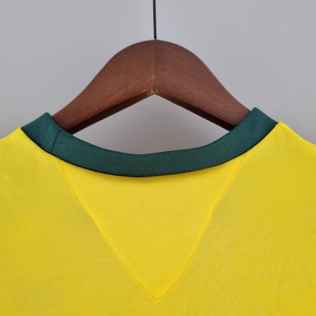 Camisa Retrô 1970 Seleção Brasileira I Masculina - Amarelo e Verde