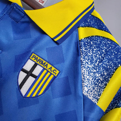 Camisa Parma 1995/97 Azul e Amarelo Retrô