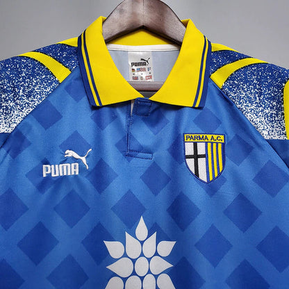 Camisa Parma 1995/97 Azul e Amarelo Retrô