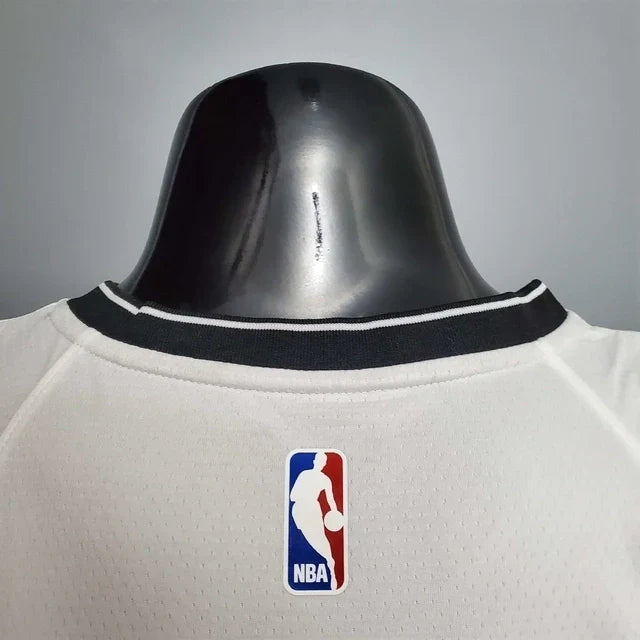 Camisa Regata Brooklyn Nets Branca e Preta - Masculina