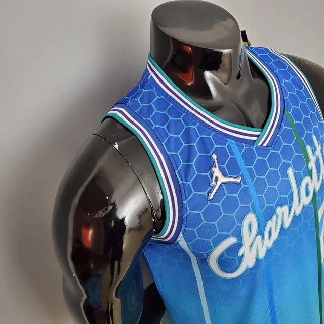 Camisa Regata Charlotte Hornets Azul Clara - Nike - Masculina