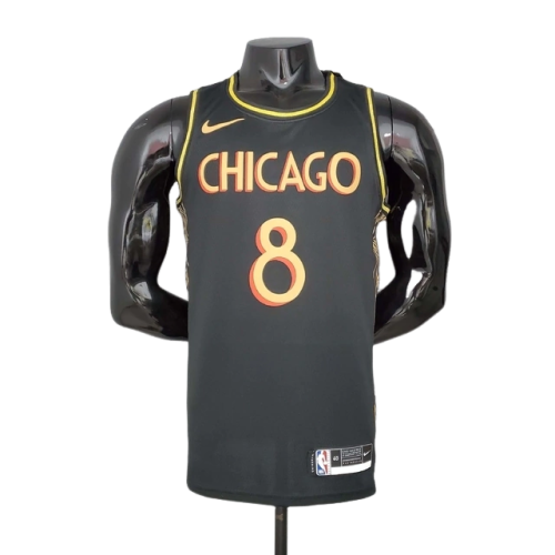 Camisa Regata Chicago Bulls Preta e Amarela - Nike - Masculina